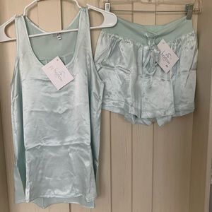 PJ Harlow pajama set XS Laura top and Mikel bottom